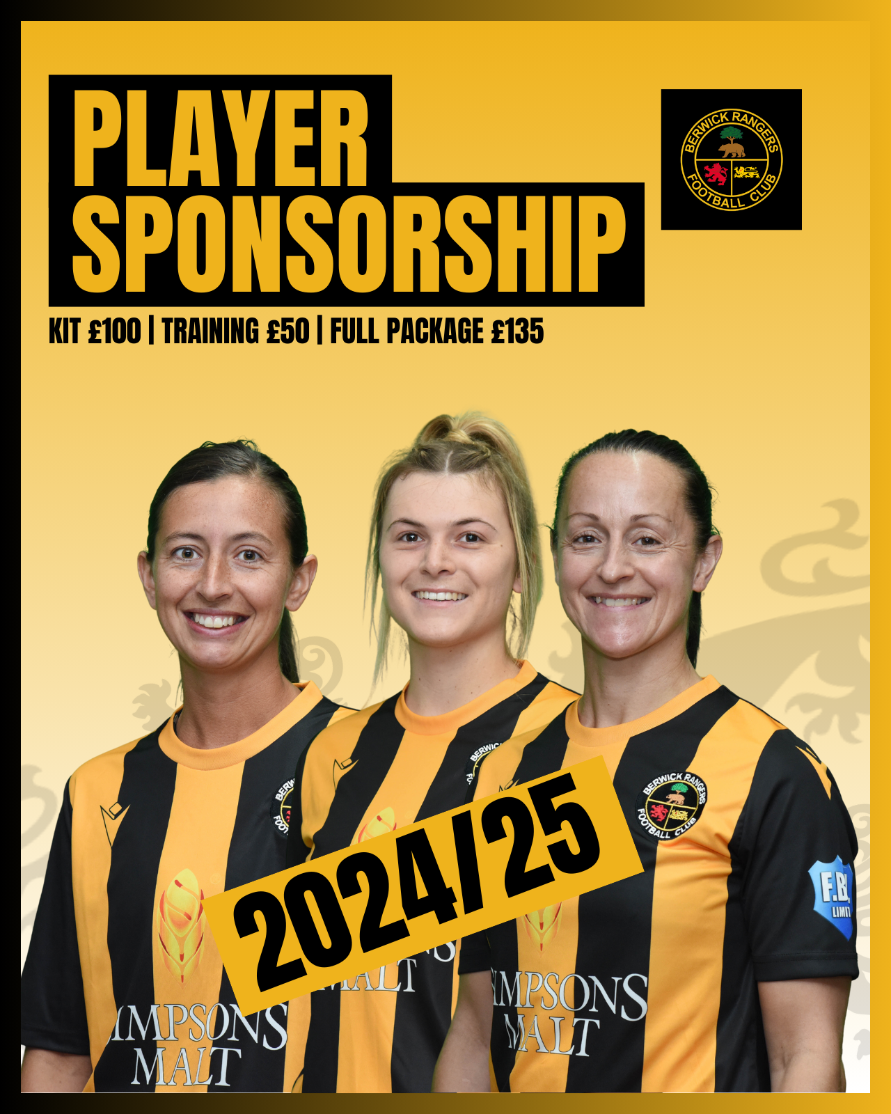 Womens 2024/2025 - Player Sponsorship