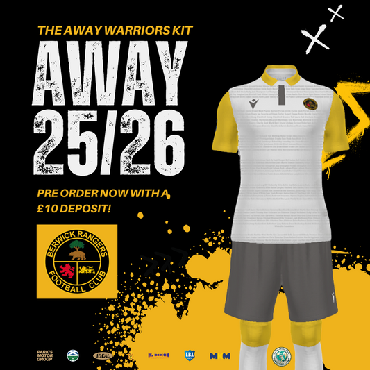 (Late Pre-order) BRFC Macron Away Shirt 2025/26 (The Away Warrior)